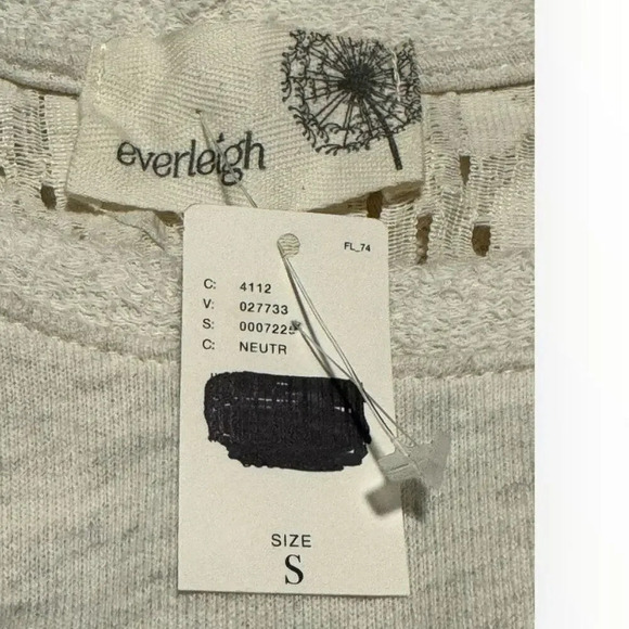 NEW Anthropologie Everleigh Women’s Small Lace-Up Back Pullover Knit Sweatshirt - Picture 5 of 8